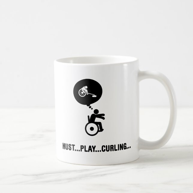 Krulla för rullstol kaffemugg (Höger)