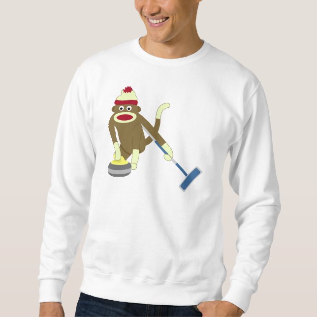 Krulla för sock monkeyOS Sweatshirt (Framsida)