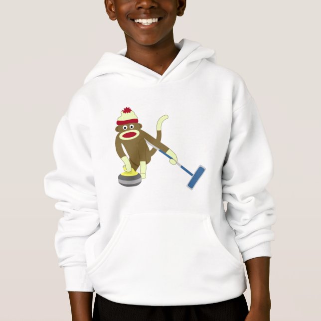 Krulla för sock monkeyOS T-shirt (Framsida)