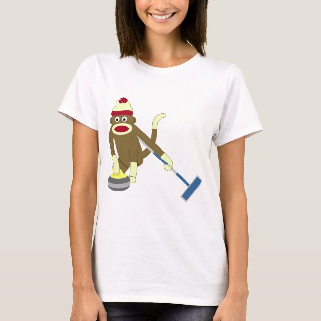 Krulla för sock monkeyOS Tee (Framsida)