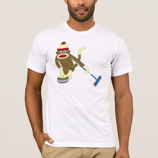 Krulla för sock monkeyOS Tee (Framsida)