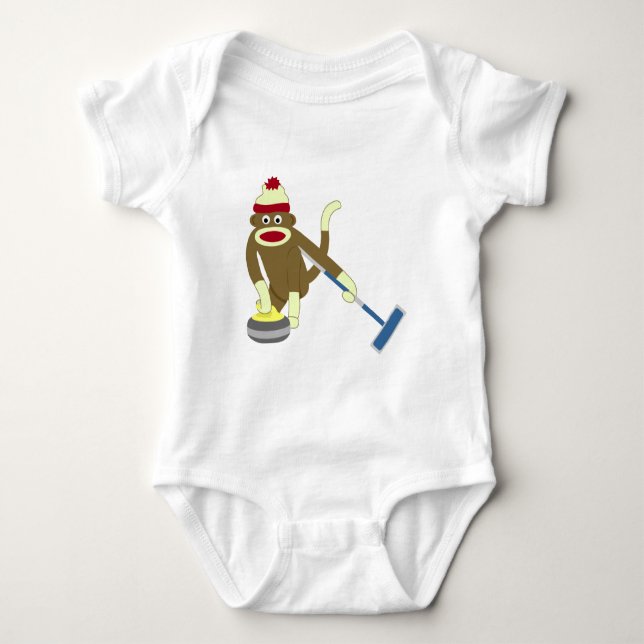 Krulla för sock monkeyOS Tee Shirt (Framsida)
