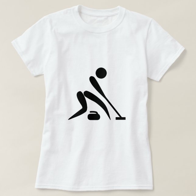 Krulla - universellt olympiskt världssymbol tee shirt (Design framsida)