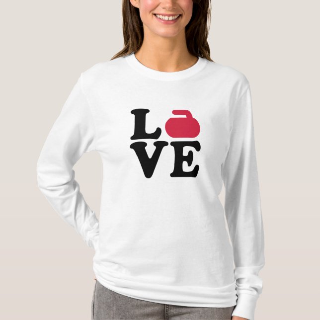 Krullande kärleksten tee shirt (Framsida)