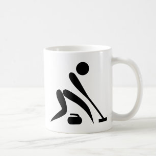 Krullande Pictogram Kaffemugg