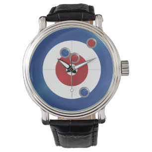 Krullande ringklocka armbandsur
