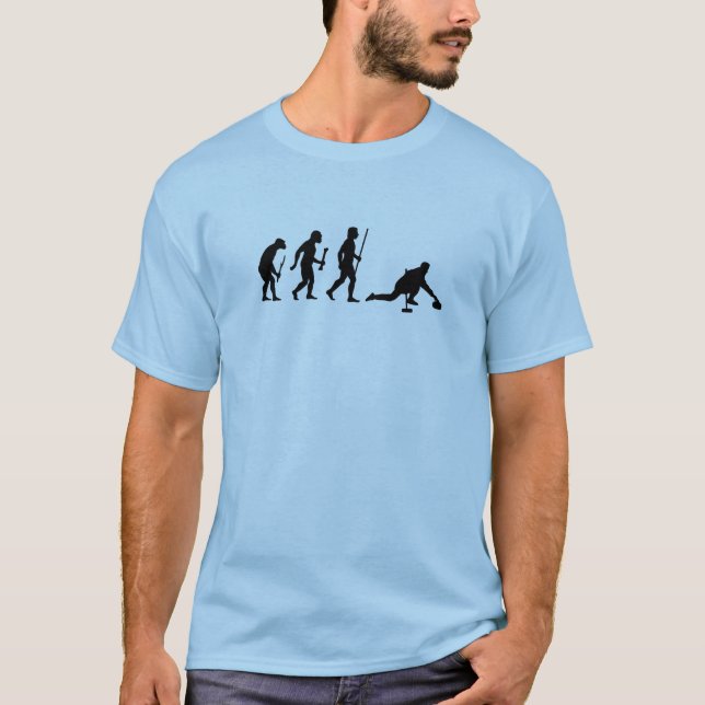 Krullande sportevolution t-shirt (Framsida)