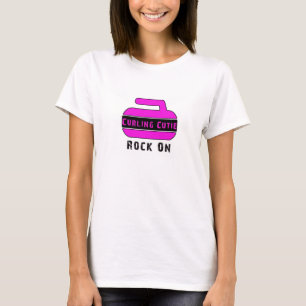 Krullande sten på den grundläggande T-tröja T-shirt