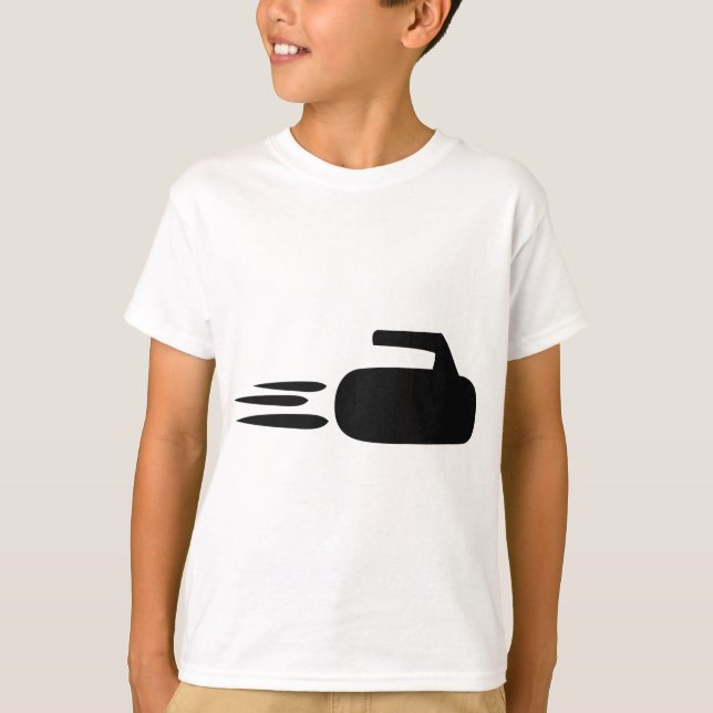 krullande stensymbol tee (Framsida)