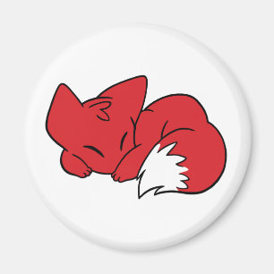 Krullat sova räven magnet