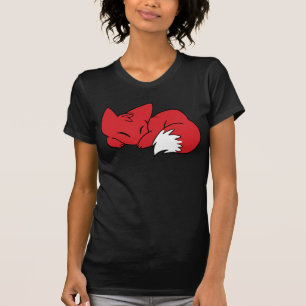 Krullat sova räven t-shirt