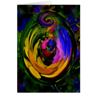 Krullningen i min värld hälsningskort