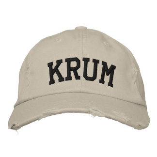 Krum Embroized Hat Broderad Keps