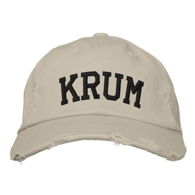 Krum Embroized Hat Broderad Keps (Framsida)