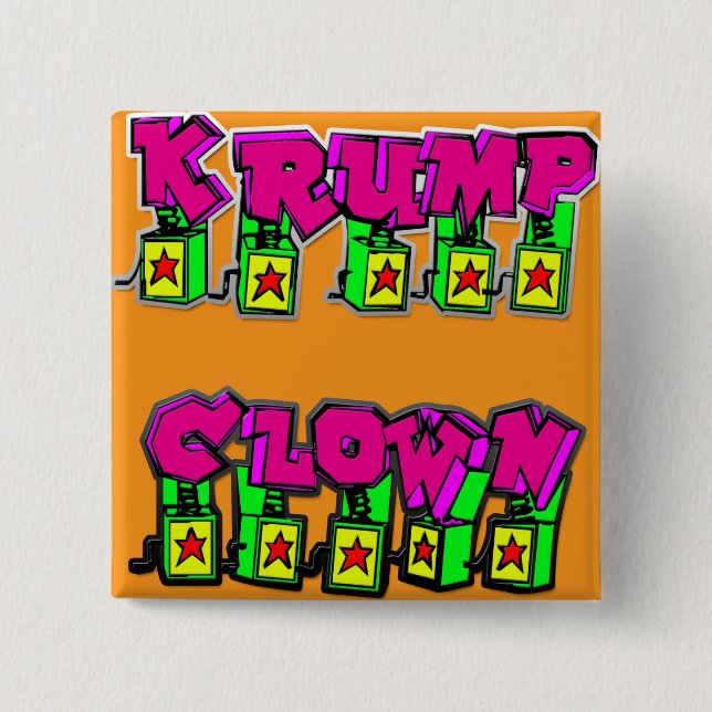 Krump clown knapp (Framsida)