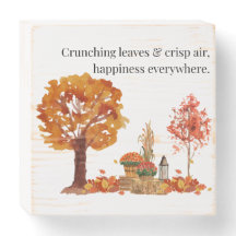 Krunning av Löv & Crisp Luft Wooden Box Sign