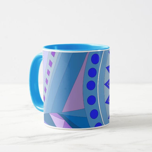 KRUS MED COOL KONST FÖR FÖDELSEDAGS PRESENT MUGG (Framsida vänster)