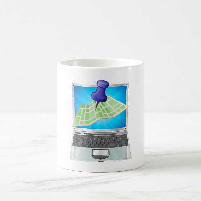 Krus med kartvy online kaffemugg (Skapare uppladdad)