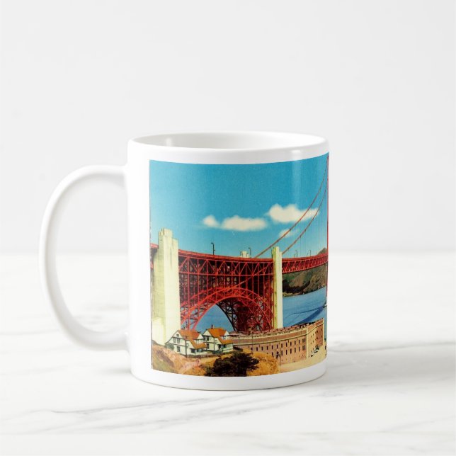 Krus på Golden Gate Bridge-mugg Kaffemugg (Vänster)