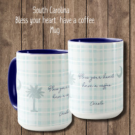 Krus South Carolina-mugg med palmer och måne Mugg
