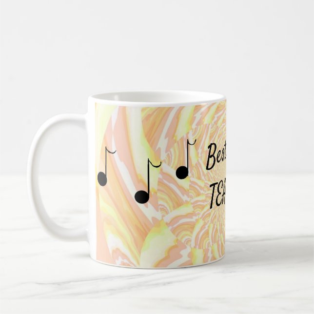 Krusa färger Musiklärare kaffemugg (Vänster)