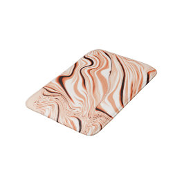 Krusar i skuggor av beige, böjda bruna cylindrar badrumsmatta