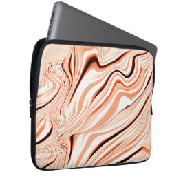 Krusar i skuggor av beige, böjda bruna cylindrar laptop fodral