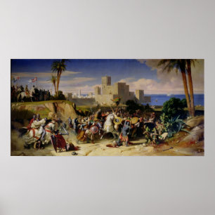 Krusarnas beslag av Beirut Poster