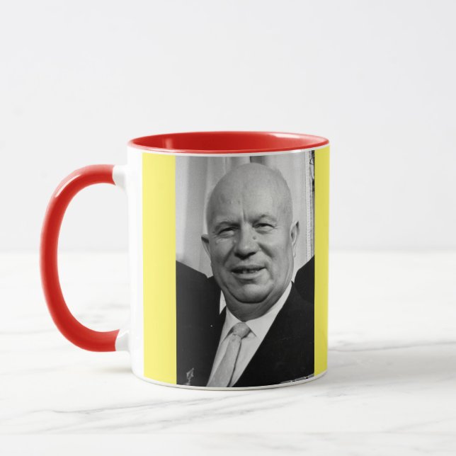 Kruschev porträttmugg mugg (Vänster)