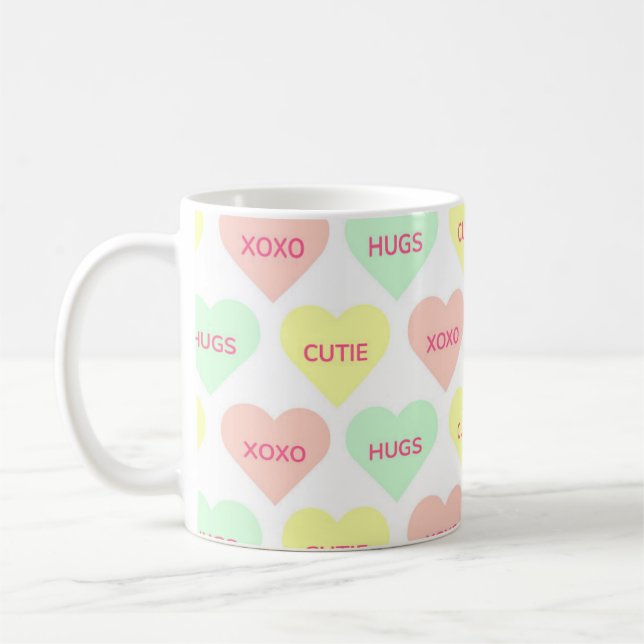 Kruset för hjärtat kaffemugg (Vänster)