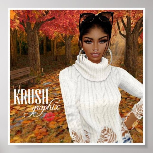 Krush Graphix av Ahsek Novel Hej Fall Poster 3 (Framsidan)
