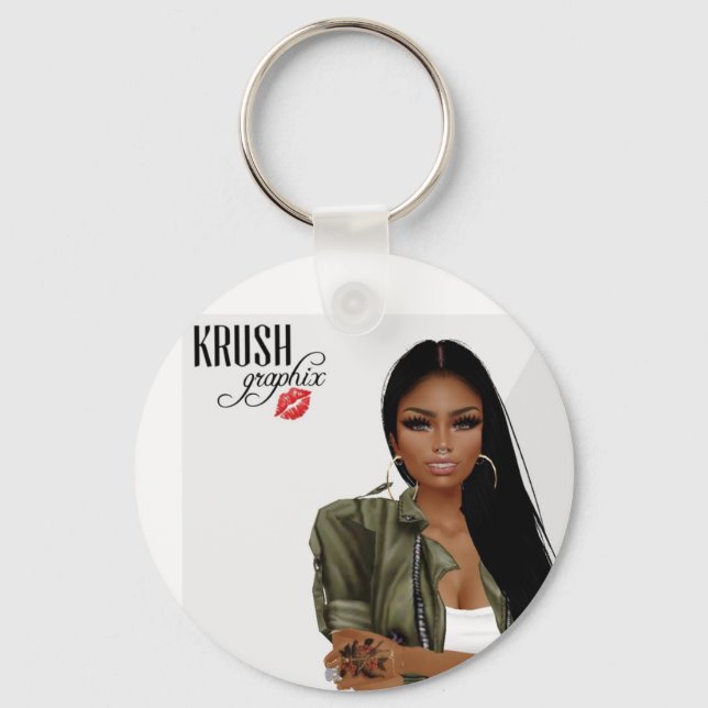 Krush Graphix av Ahsek Novel Keychain 2 Nyckelring (Framsida)