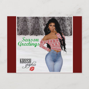 Krush Graphix av Ahsek Novel Postcard 10 Vykort