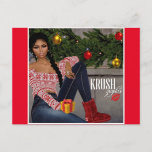 Krush Graphix av Ahsek Novel Postcard 12 Vykort