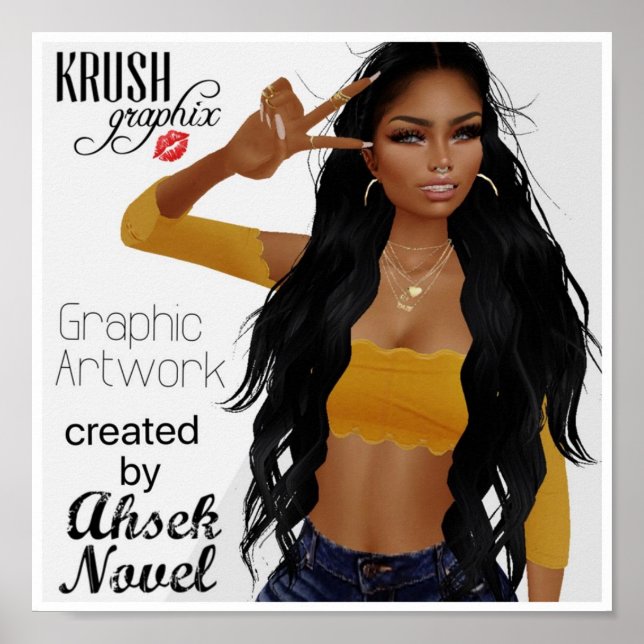 Krush Graphix av Ahsek Novel Poster 25 (Framsidan)