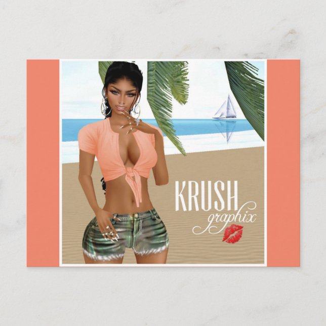 Krush Graphix av Ahsek Novel Postkort 8 Vykort (Framsida)