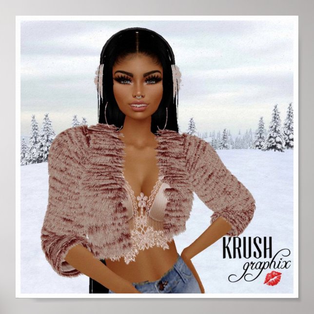 Krush Graphix av Ahsek Novel Snö Day Poster 2 (Framsidan)