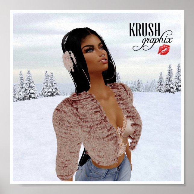 Krush Graphix av Ahsek Novel Snö Day Poster 4 (Framsidan)
