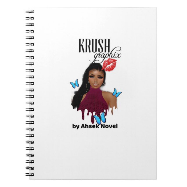 Krush Graphix från Ahsek Novel Notebook 1 Anteckningsbok (Framsidan)