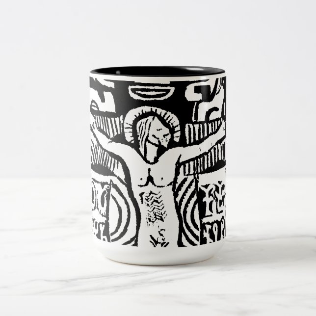 Krusifixmugg Två-Tonad Mugg (Center)