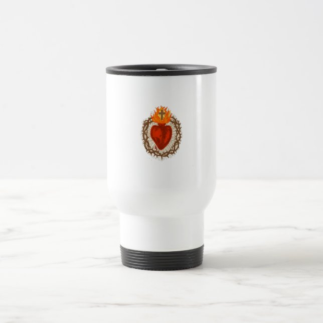 Krusifixresorets heliga hjärta-mugg resemugg (Center)