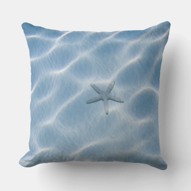 Krusigt blåttvatten med sjöstjärnan kudde (Framsida)
