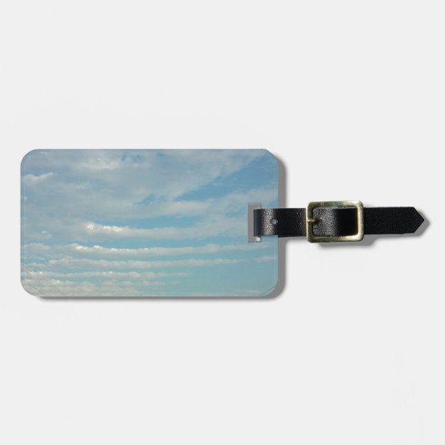 Krusmoln från blå himmel bagagebricka (Horisontell Framsida)