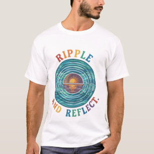 "Krusning och reflektion Minimalistisk grafik T- T Shirt
