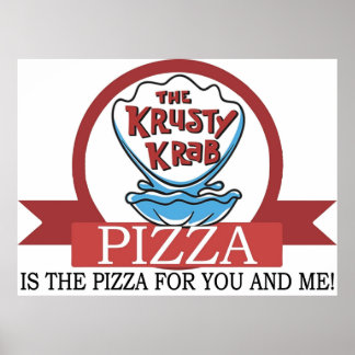 Krusty Krab Pizza Poster
