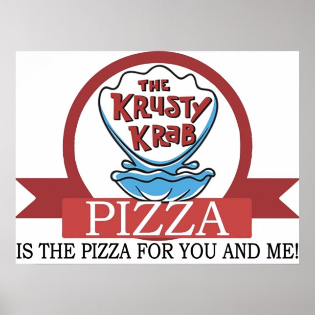 Krusty Krab Pizza Poster (Framsidan)