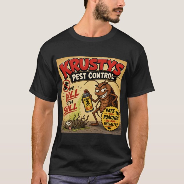 Krusty's Skadedjurskontroll T-shirt (Framsida)