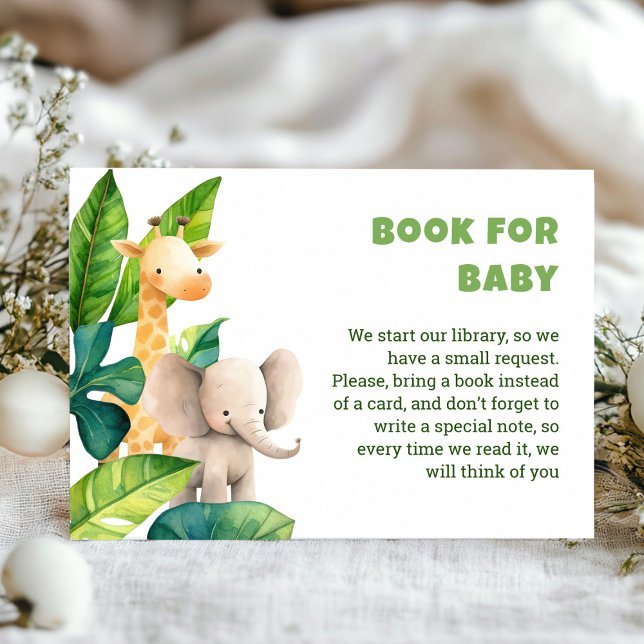 Krut av havskräpposter för havskräfta tilläggskort (Safari wild one baby shower enclosure card)