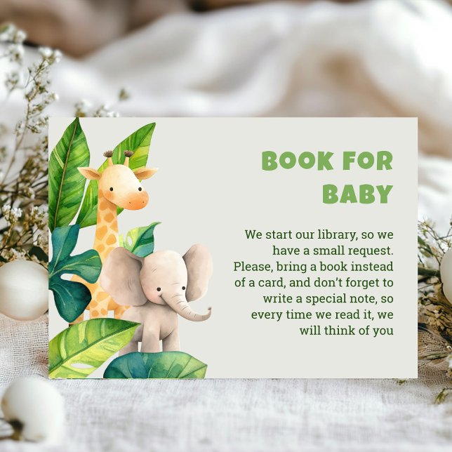 Krut av havskräpposter för havskräfta tilläggskort (Safari wild one baby shower enclosure card)