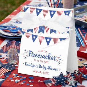 Krutknall på väg! 4:e juli Baby Shower Presentaskar
